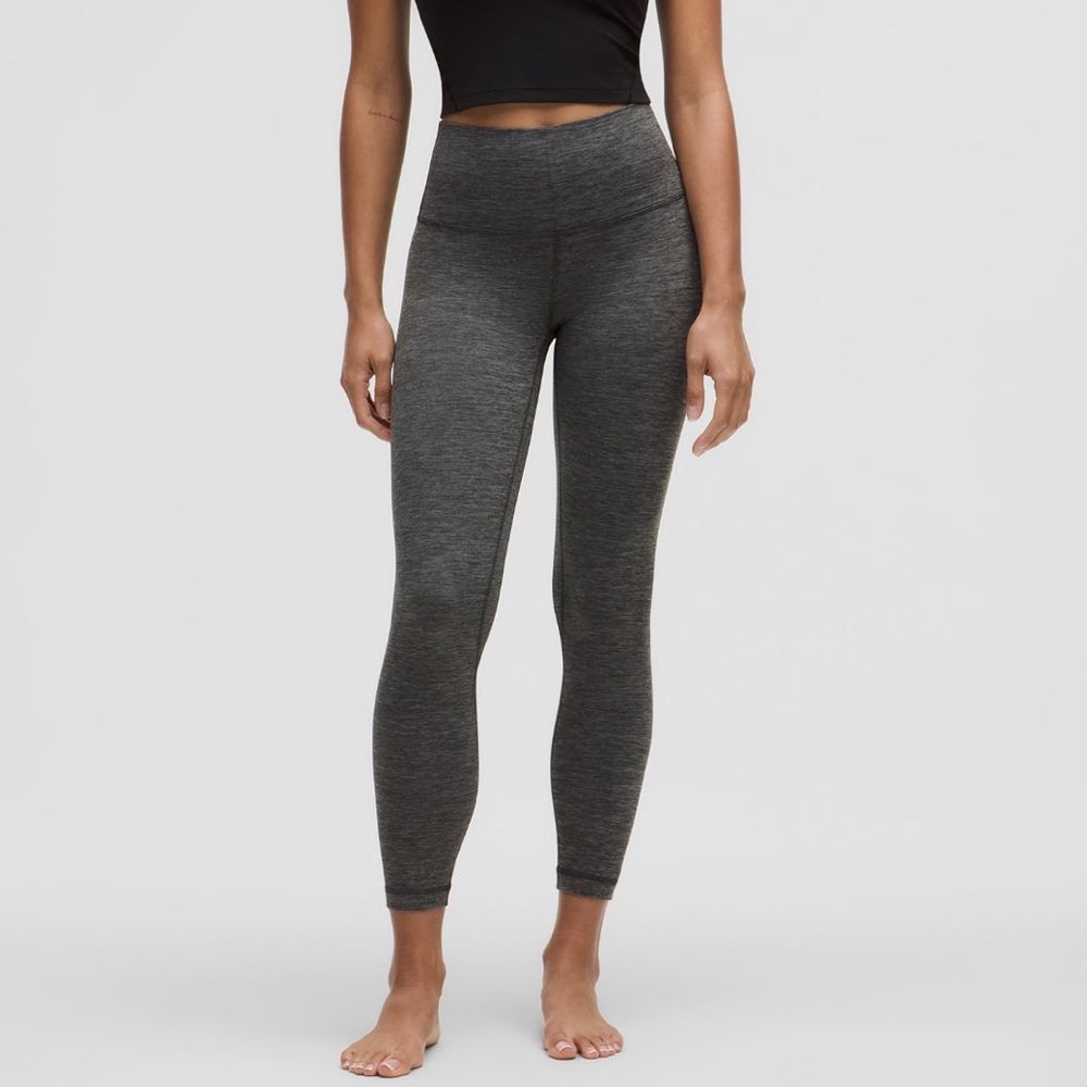 NWT Lululemon Align High-Rise Pant 25" Heathered Graphite Grey - Size 8